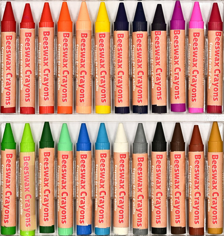 Beeswax Crayons 24 Colour Chubby