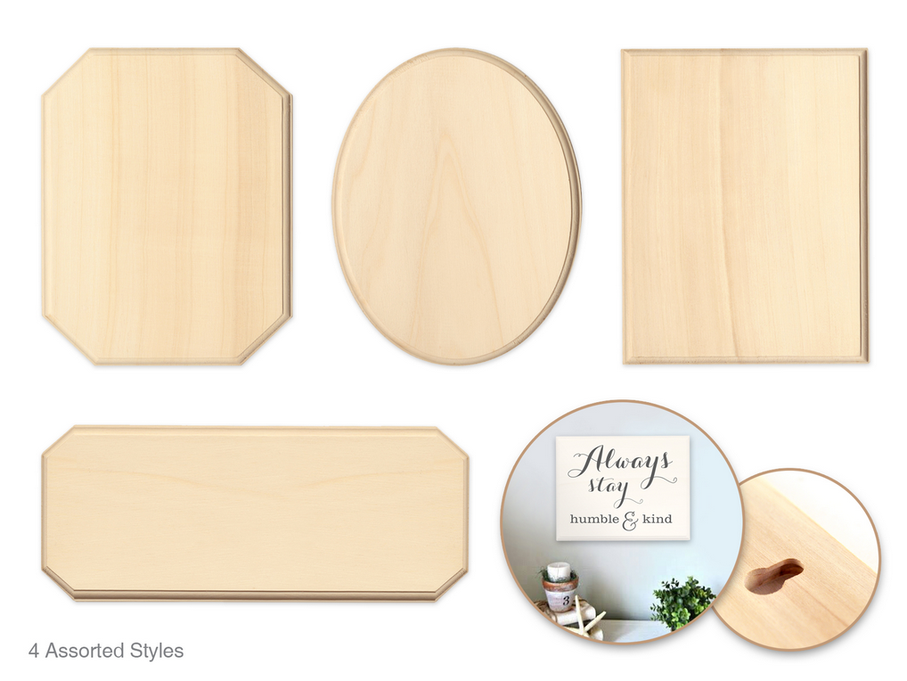 Wood Plaque 5x7 -Assorted Shapes