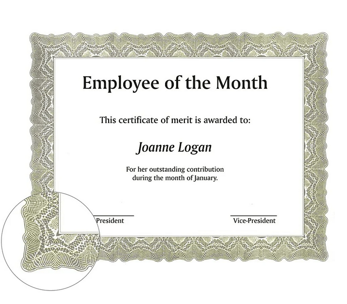 Certificates with Seals -Gioche Green 25shts