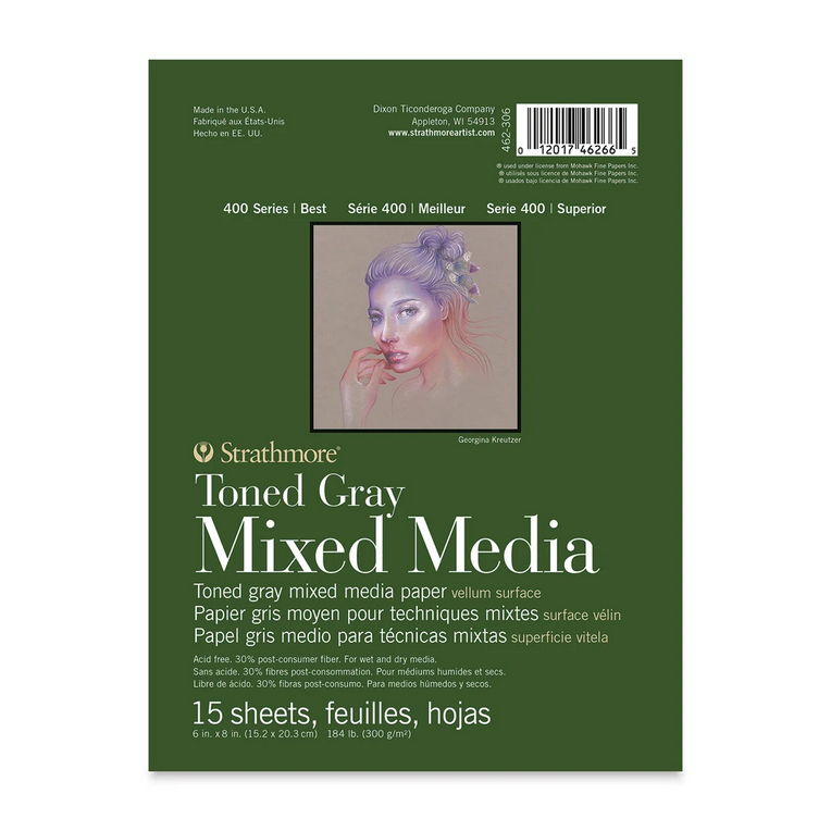 Toned Grey Paper Mixed Media Pads