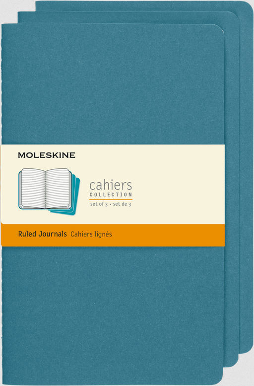 Moleskine Large Ruled Cahiers 3pks