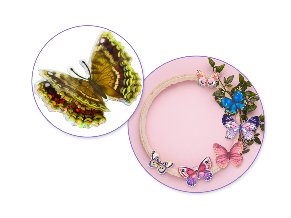 3D Lift Stickers Butterflies