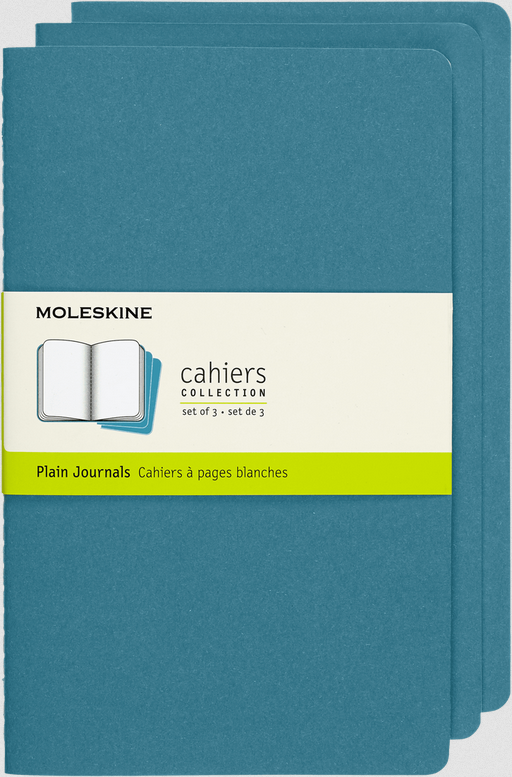 Moleskine Large Cahiers Plain 3pk
