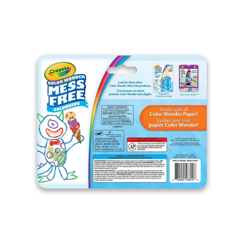 Crayola Mini Mess Free Markers 10pk