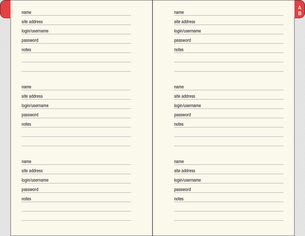 Journal de bord Internet 4x5 Champignon