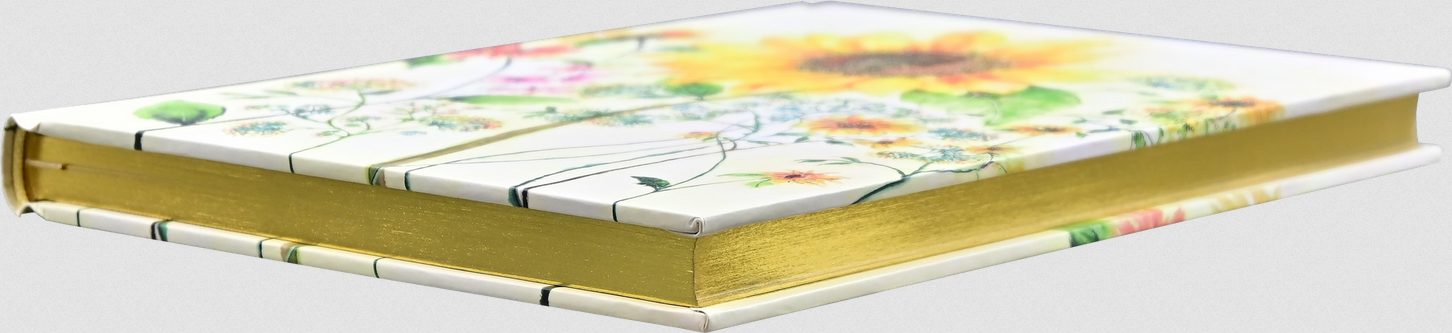 Bookbound Journal Watercolour Sunflower