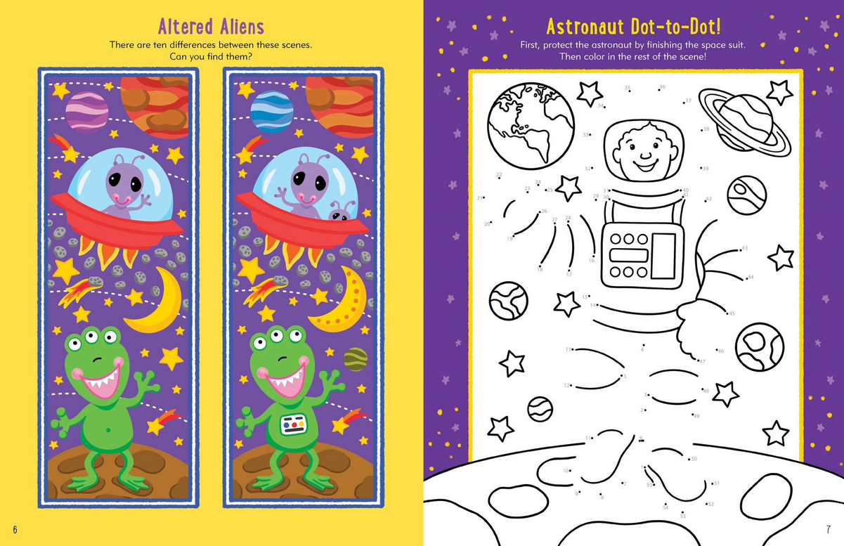 Kids Activity Book Outer Space
