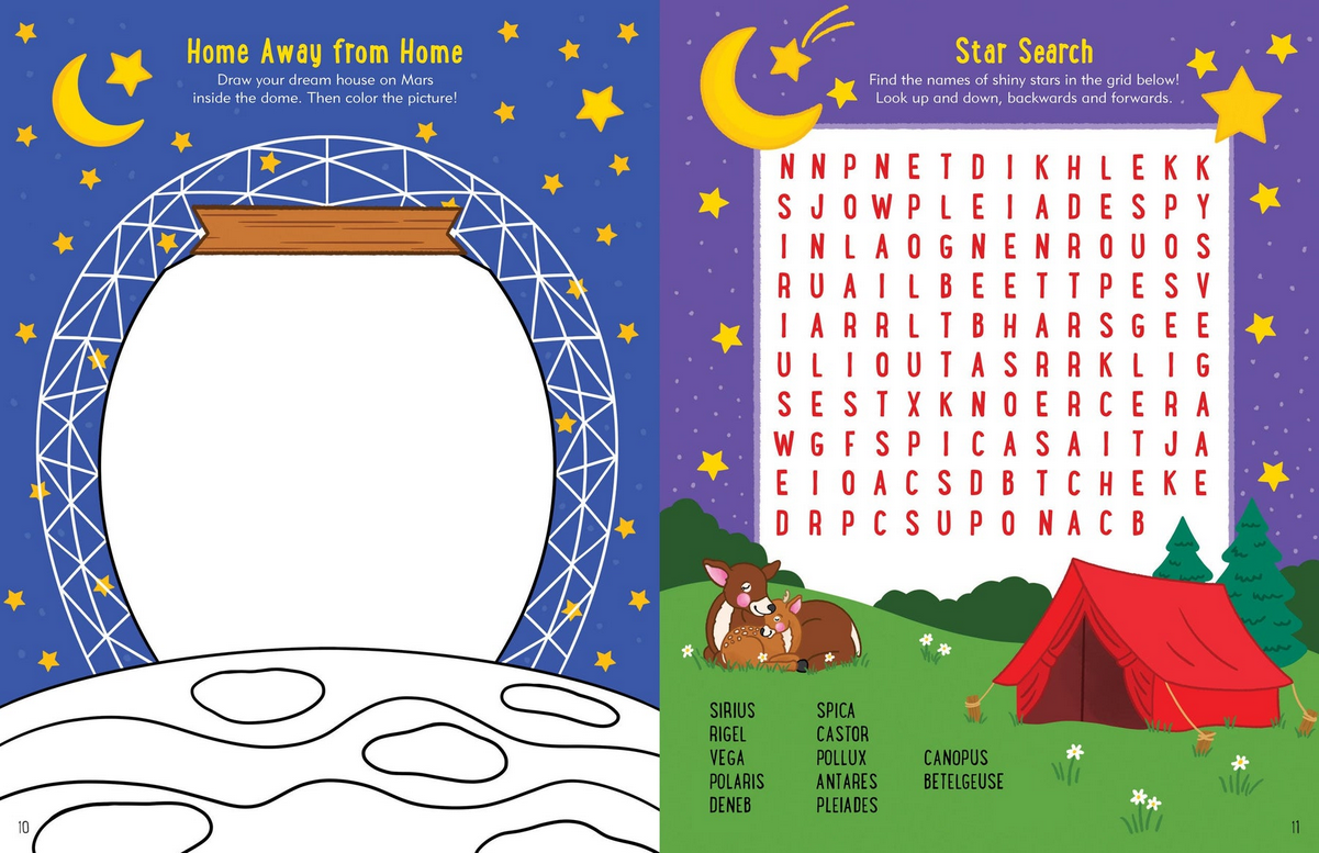 Kids Activity Book Outer Space