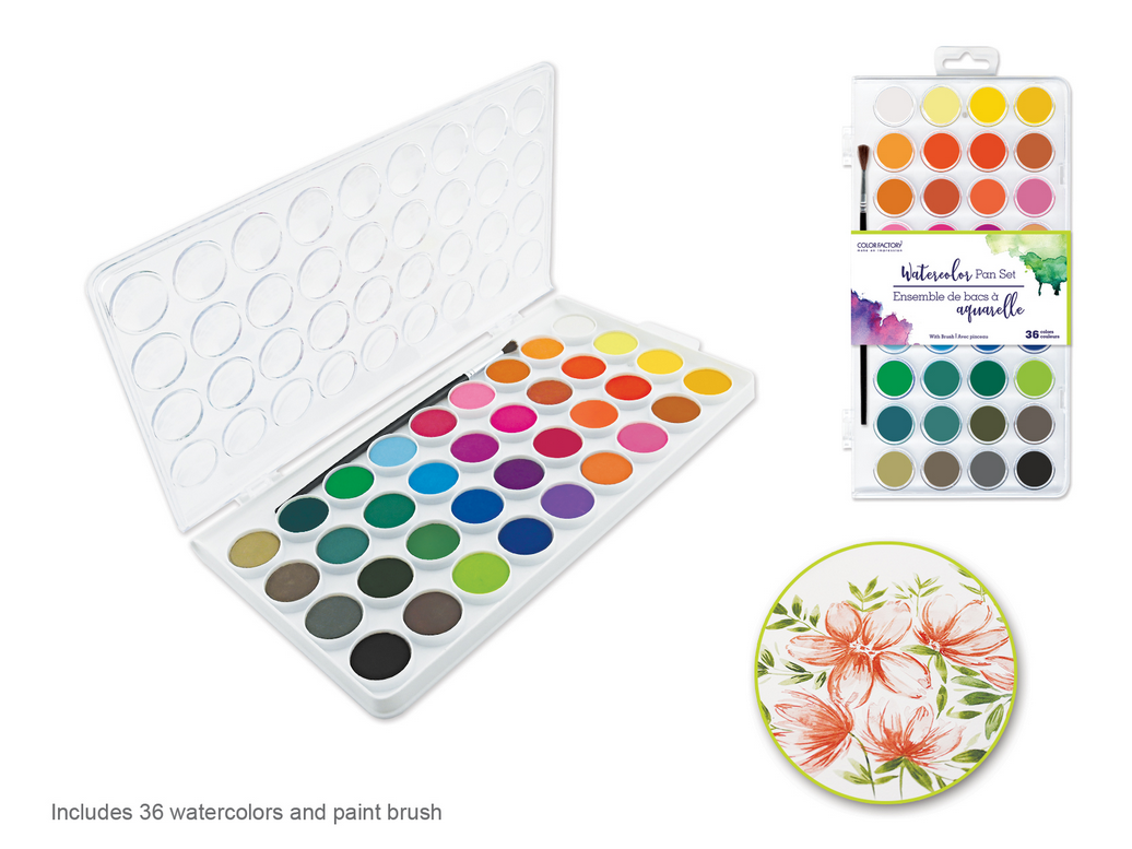 WATERCOLOUR 36SET W/BRUSH