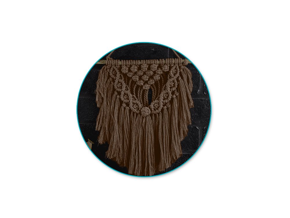 Cordon macramé 4 mm 22,86 m - Chocolat