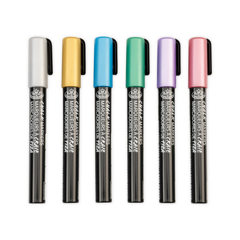 Chalk Marker 6pc Metallic