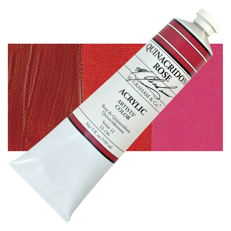 M. Graham Acrylic Quinacridone Rose 5oz tube