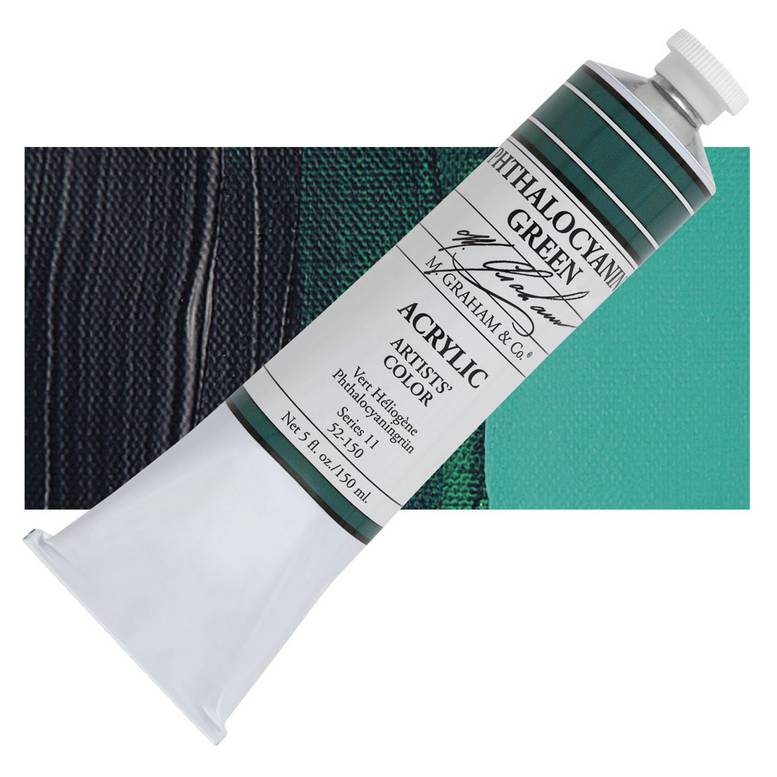M. Graham Acrylic Phthalocyanine Green 5oz tube