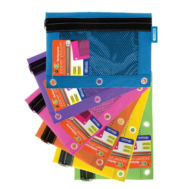 Trousse zippée 3 trous