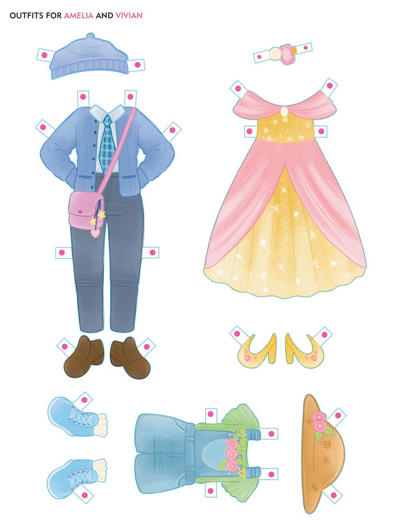 Kids Classic Keepsake Paper Doll Sets