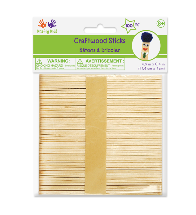 Craft Sticks 4.5" 100pk