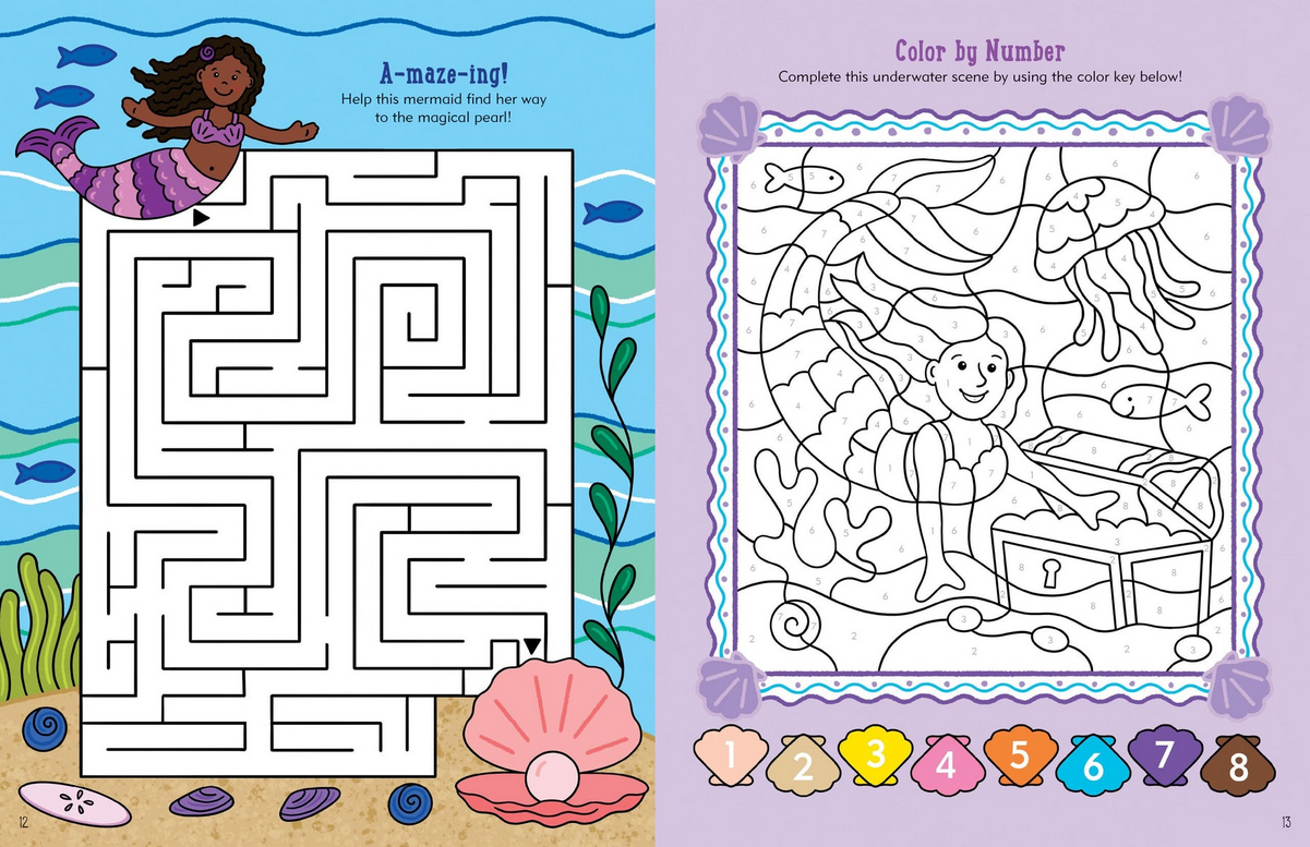 Kids Activity Book Mermaids