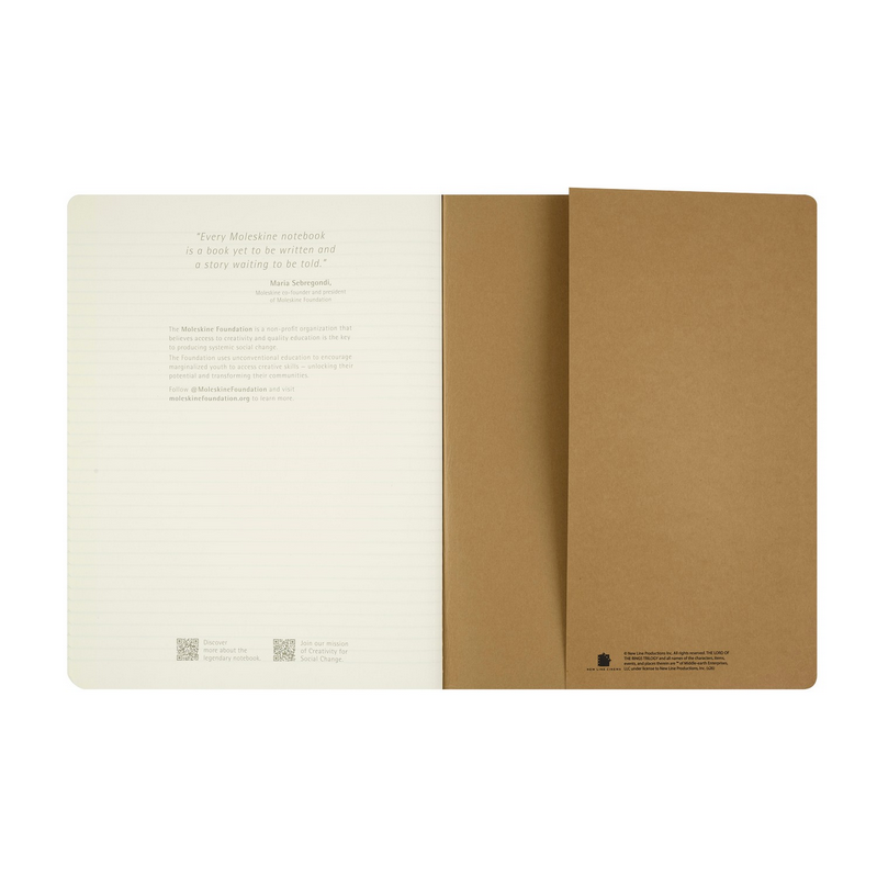 Moleskine Cahier XL Ruled 3pk- Lord of The Rings