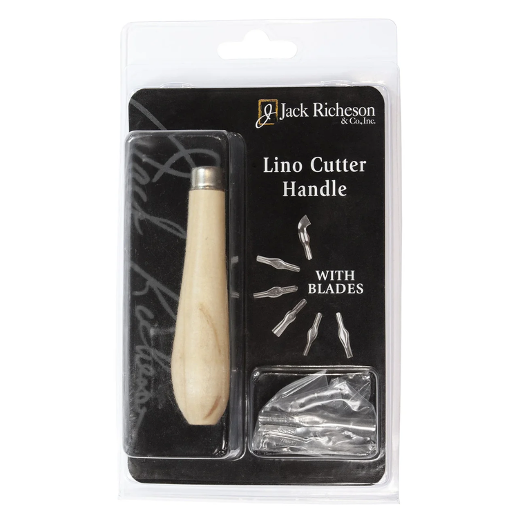 Jack Richeson Wood Handle Lino Cutter with 6 Blades