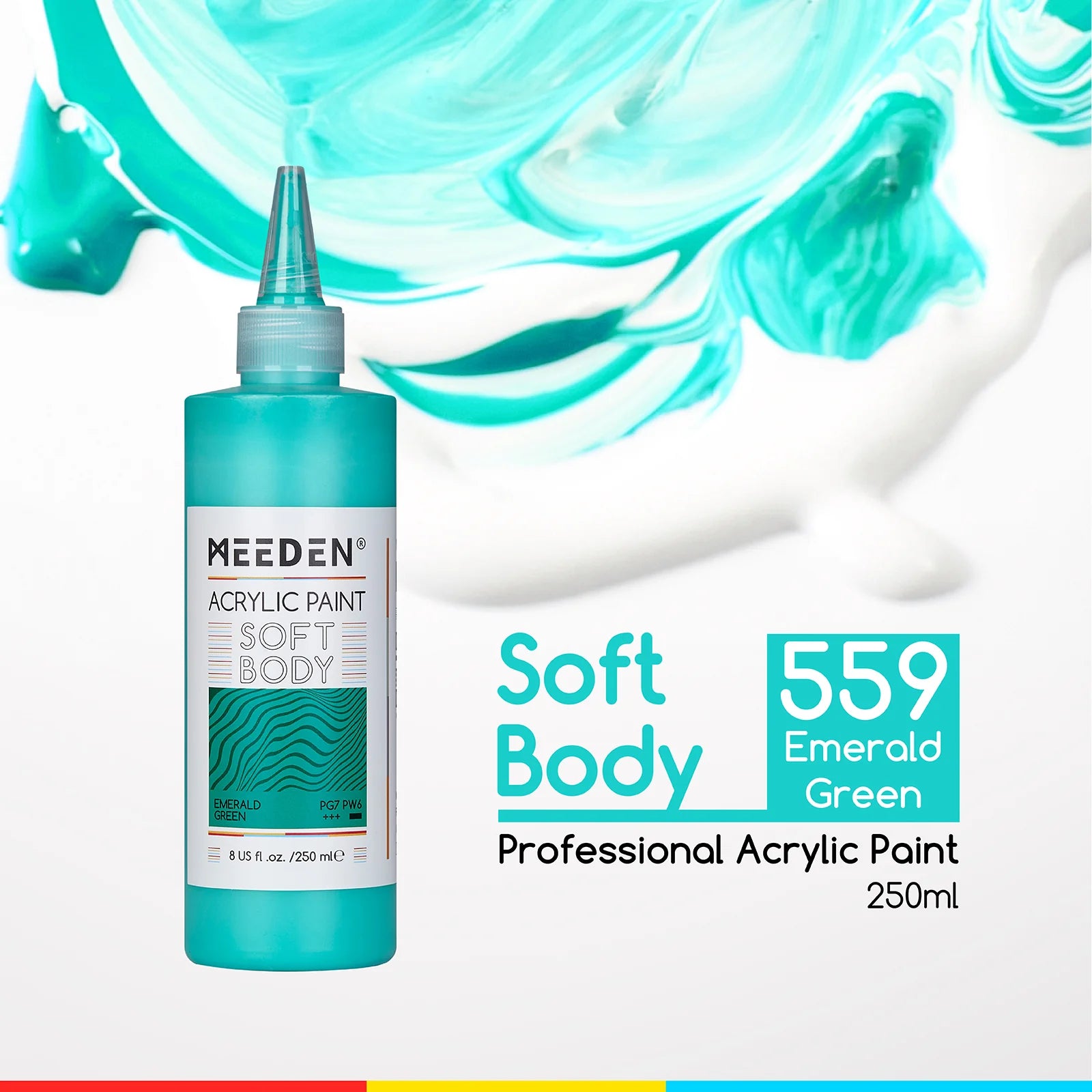 Meeden Acrylic Soft Body Paints / 250mL Bottles