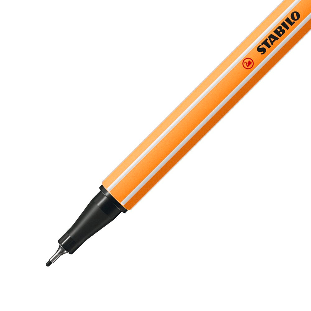 STABILO point 88 fineliner 0.4 mm metal-enclosed tip close-up