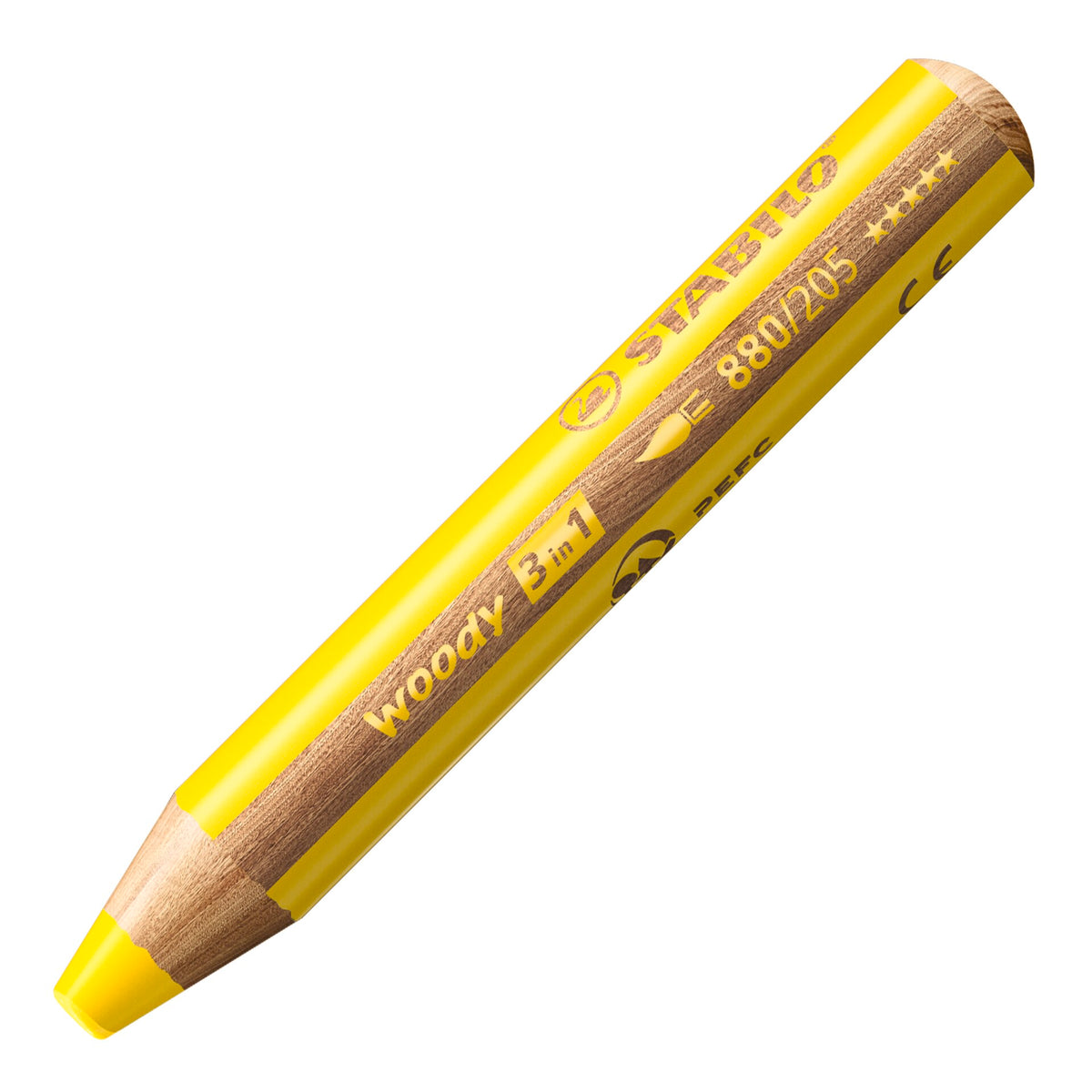 STABILO woody 3-in-1 pencil — Yellow