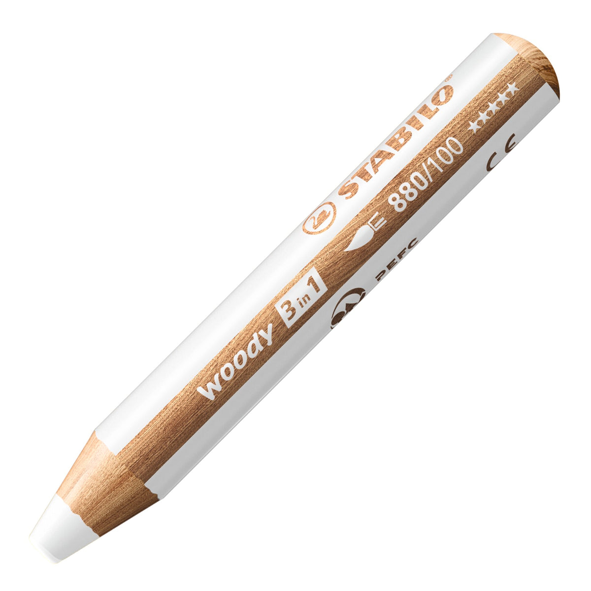 STABILO woody 3-in-1 pencil — White