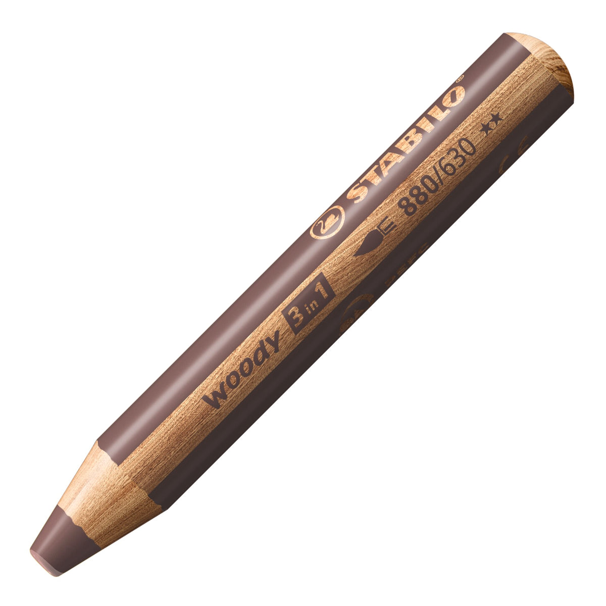 STABILO woody 3-in-1 pencil — Brown