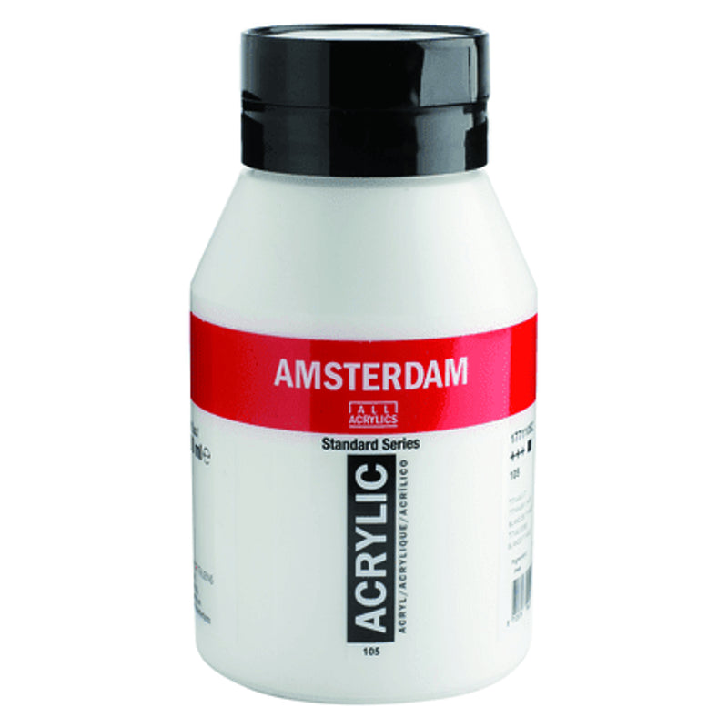 Amsterdam Standard Series acrylic paint – Titanium White 105, large size