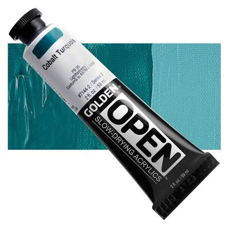 OPEN Acrylic Paint - Cobalt Turquoise, 2 oz