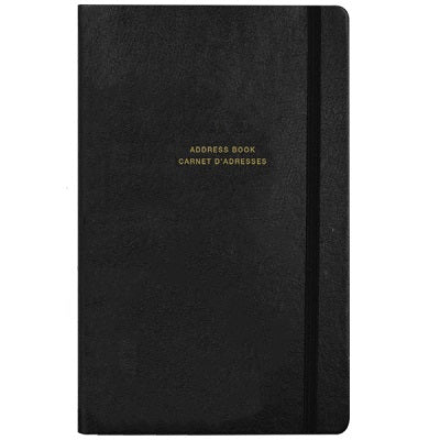 Telephone/Address Book 8x11 inch 104 Pages - Black