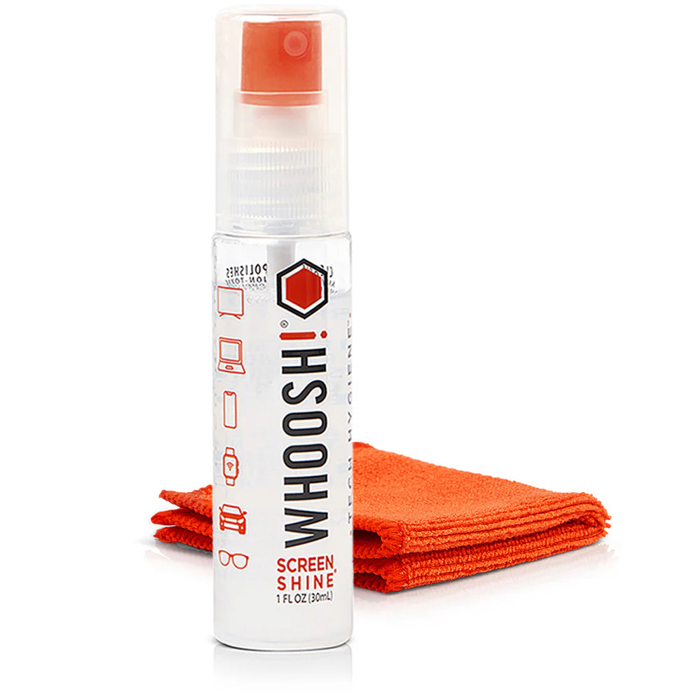 Whoosh Cleaning Spray with Cloth 30ml