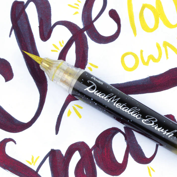 Dual Metallic Brush Pens