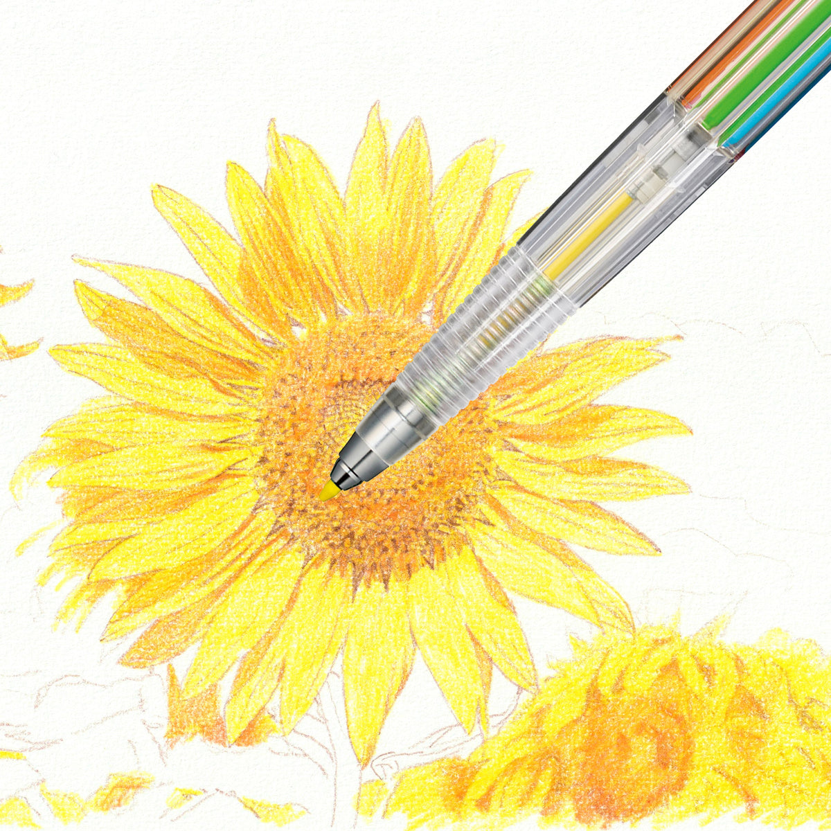 Pentel Art Multi 8 colour pencil artwork example