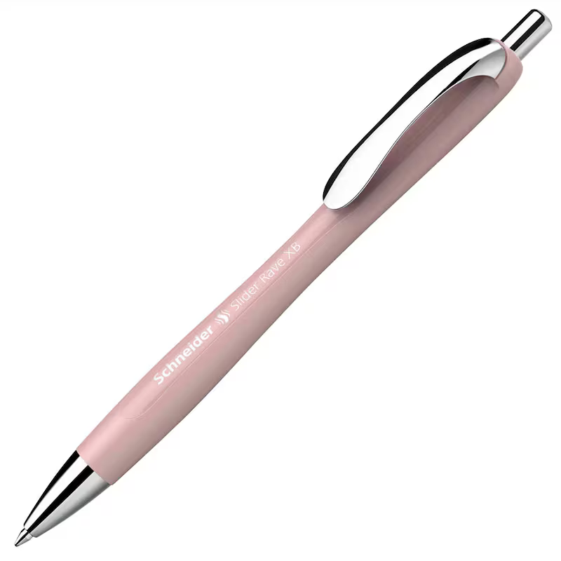 Schneider Slider Rave XB Ballpoint Pen, Pearl Pink