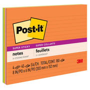 Easel Pad Post It Notes 6x8 Neon 4/Pack
