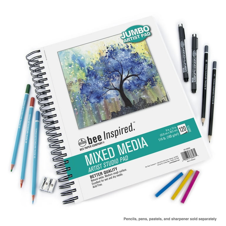 Inspired 9x12" Mixed Media Pads & Sketchbooks