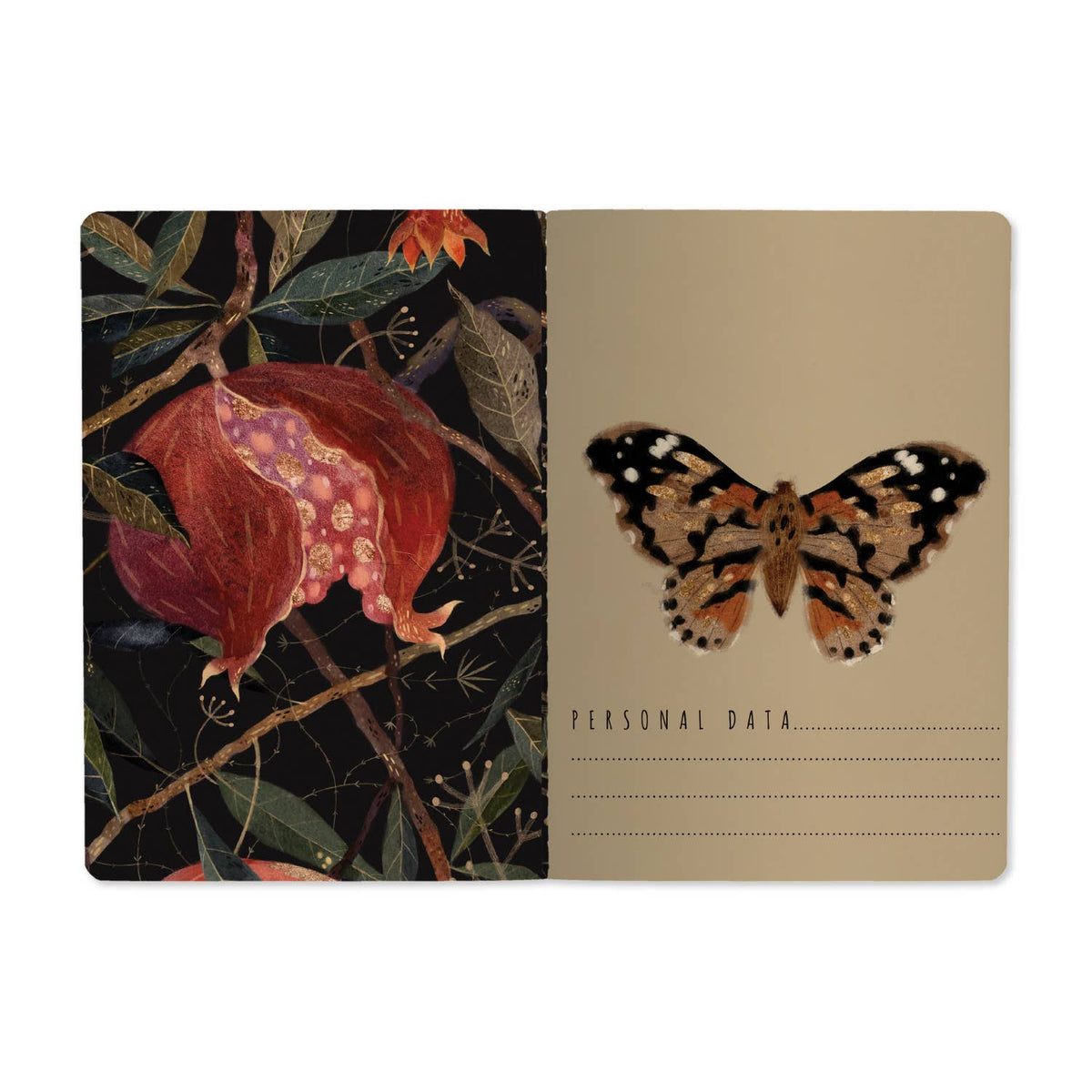 Bruno Visconti Pom on the Vine lined notebook, view 2