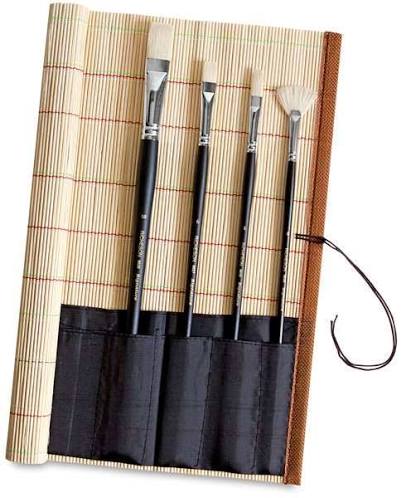 Bamboo Brush Roll-Up 14"
