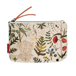 Greens & Flowers Heavy-Duty Canvas Pouch, 8.9 x 5.9 in