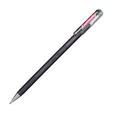 STYLO DOUBLE POINTE MÉTALLIQUE NOIR/ROUGE MÉTALLISÉ