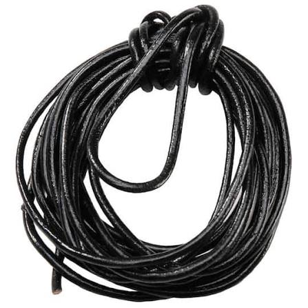 CORDON EN CUIR 2MMX2M NOIR