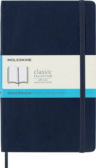 Softcover Large Notebook — Dotted, Blue