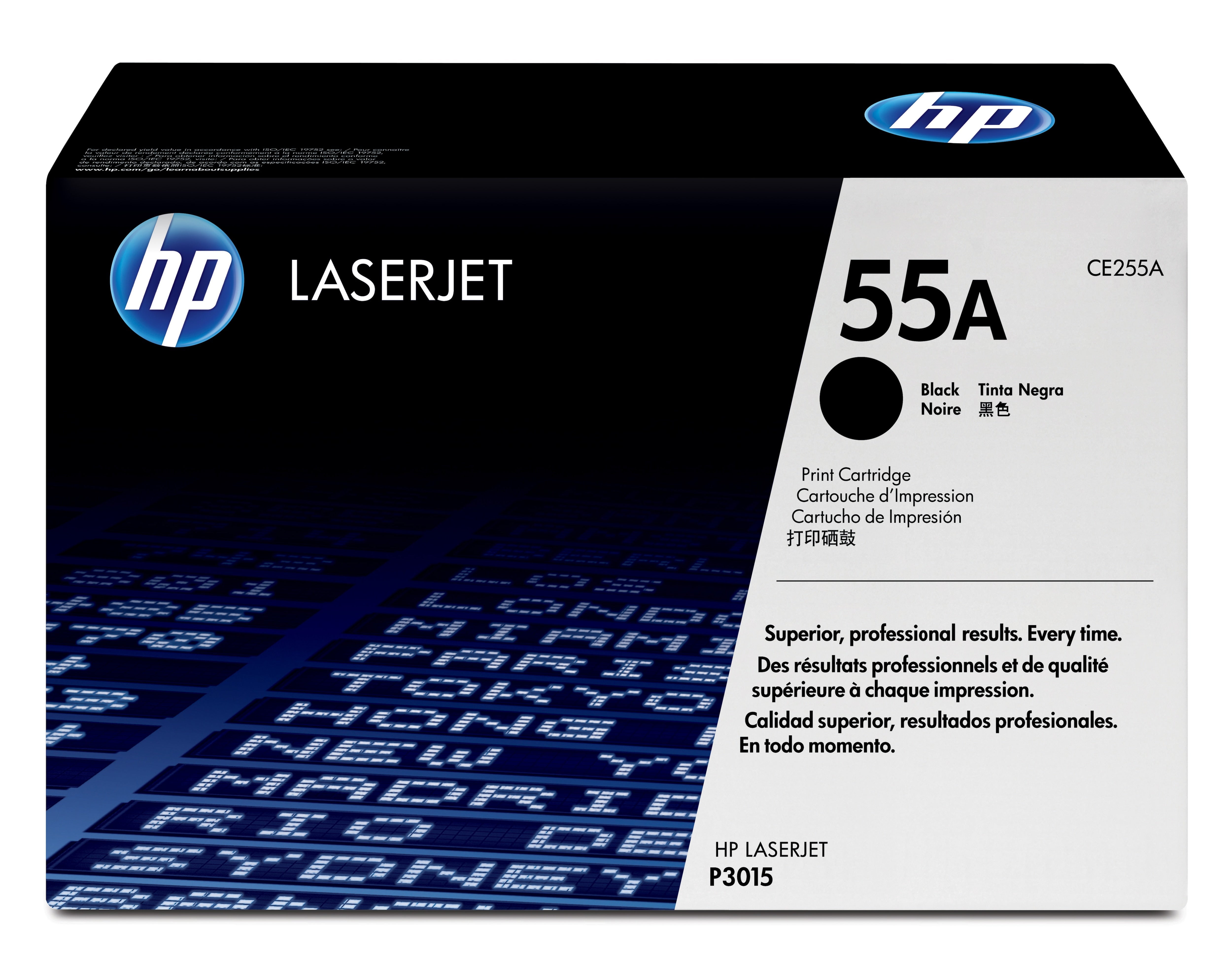 HP 55A (CE255A) Original LaserJet Toner Cartridge – Black, Single Pack (6,000 Pages)