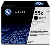 Cartouche de toner LaserJet HP 55X (CE255X) authentique – Noir haute capacité, pack individuel (12 500 pages)