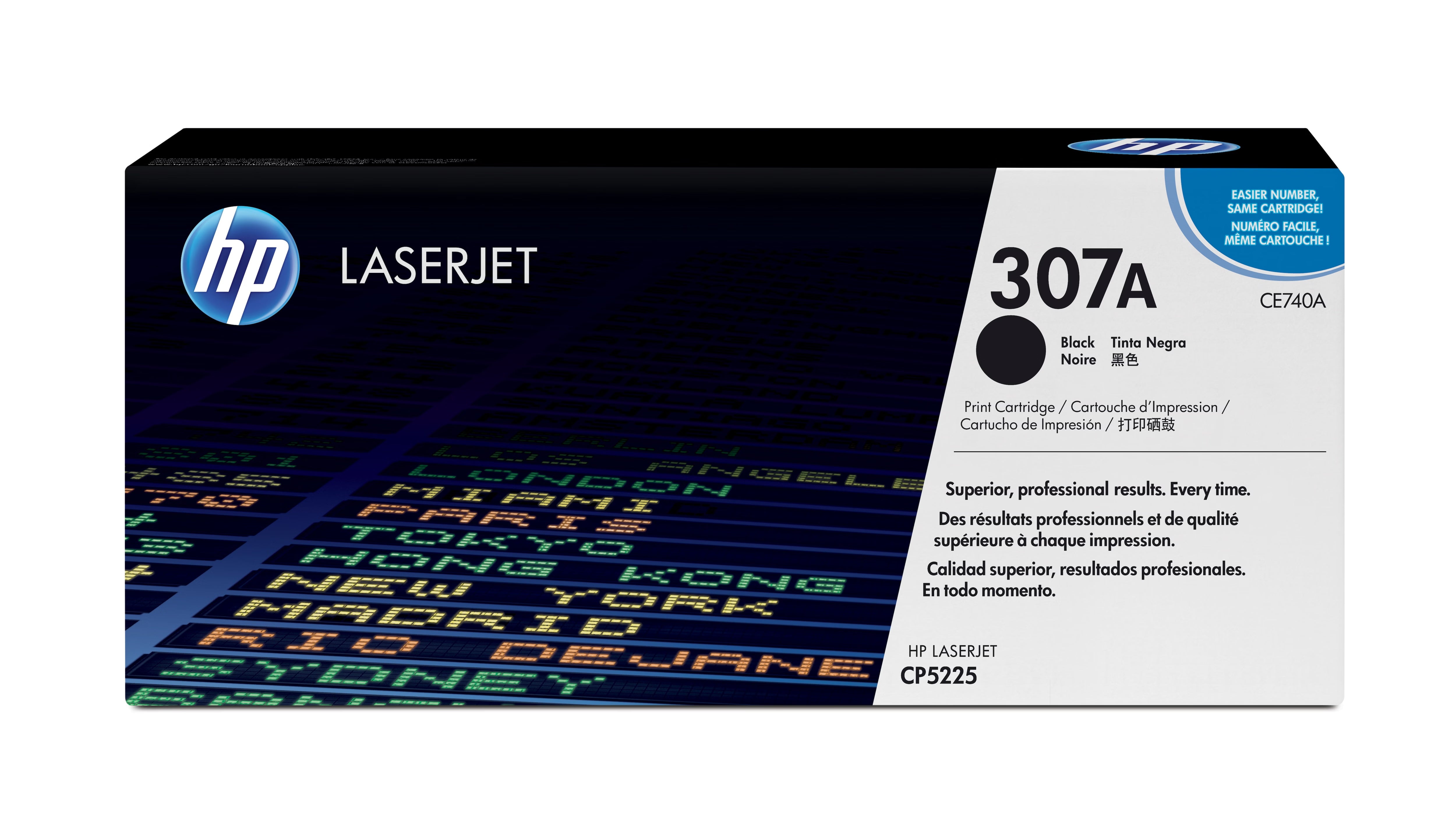 HP 307A Black Toner Cartridge (CE740A), 7,000 Pages