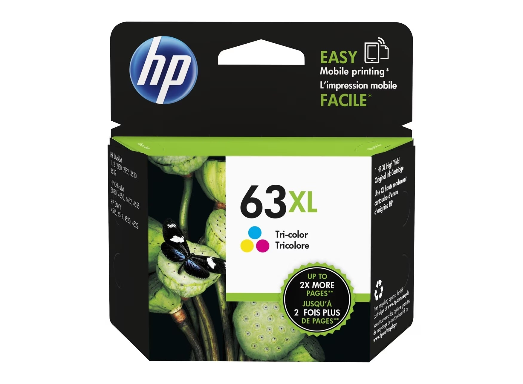 HP 63 Colour Inkjet Cartridge F6U63AN140