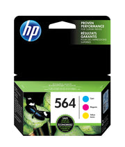 HP 564 Original Standard Yield Inkjet Ink Cartridge - Cyan, Yellow, Magenta - 3 / Pack