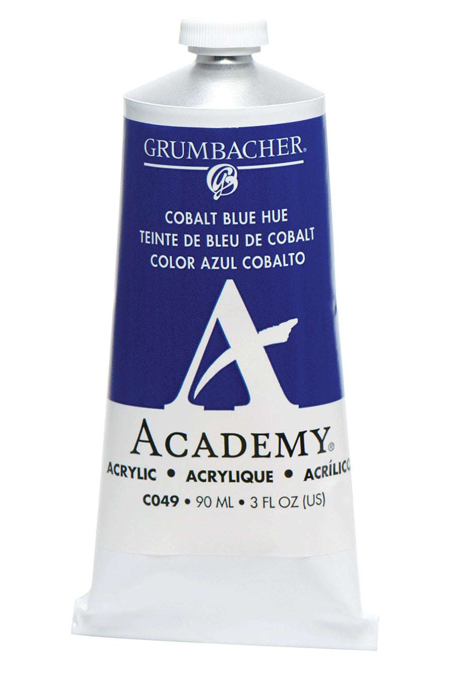 Grumbacher Academy Acrylic paint, Cobalt Blue Hue, 90 ml tube