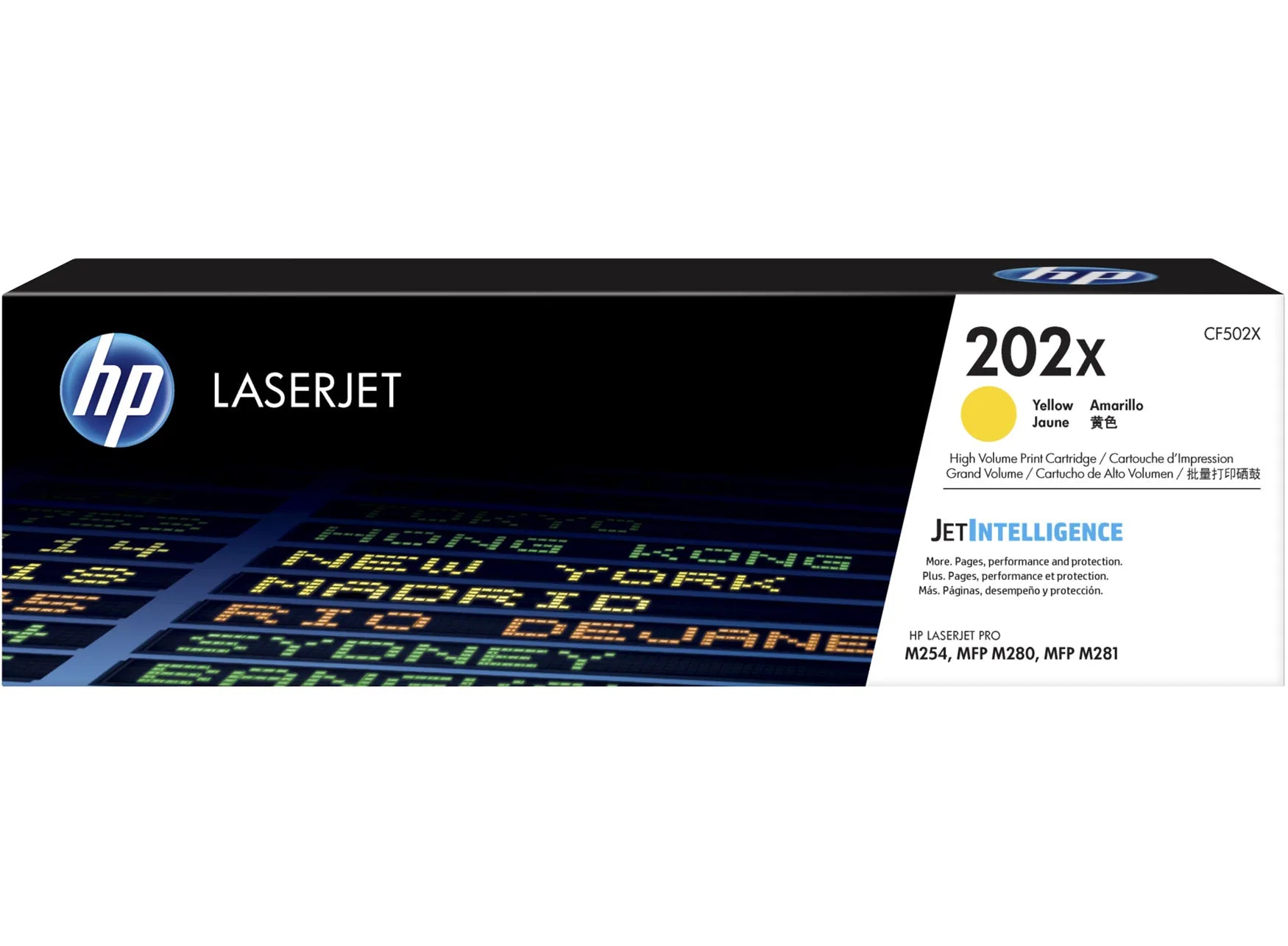 HP 414X (W2022X) Original High Yield Laser Toner Cartridge - Yellow - 1 Each